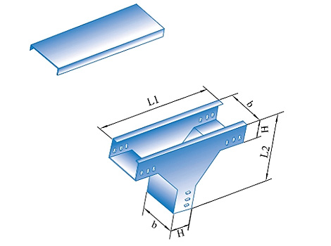 upward vertical equal sectional tee